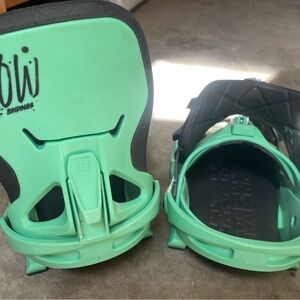 Now Vetta Mint Green Snowboard Bindings Small